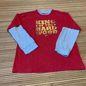 Nike layered look boys long sleeve size L